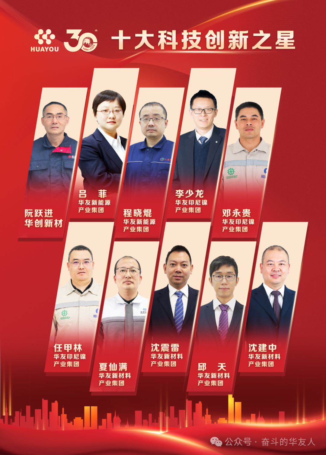 卅载携手行 砥砺共奋进——在华友创业三十周年庆典，，，，，，他们受到盛大表扬！-企业新闻-浙江华友钴业股份有限公司