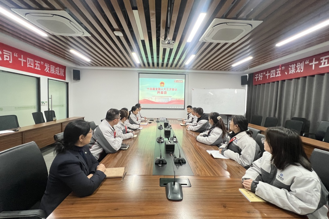 聚焦两会 | 集团组织员工收看第十四届天下人民代表大会第三次聚会开幕会-企业新闻-浙江华友钴业股份有限公司